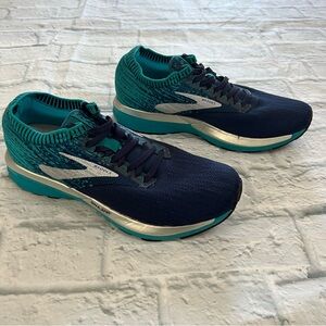 Brooks Ricochet Running Shoes Turquoise Blue Sz 8.5